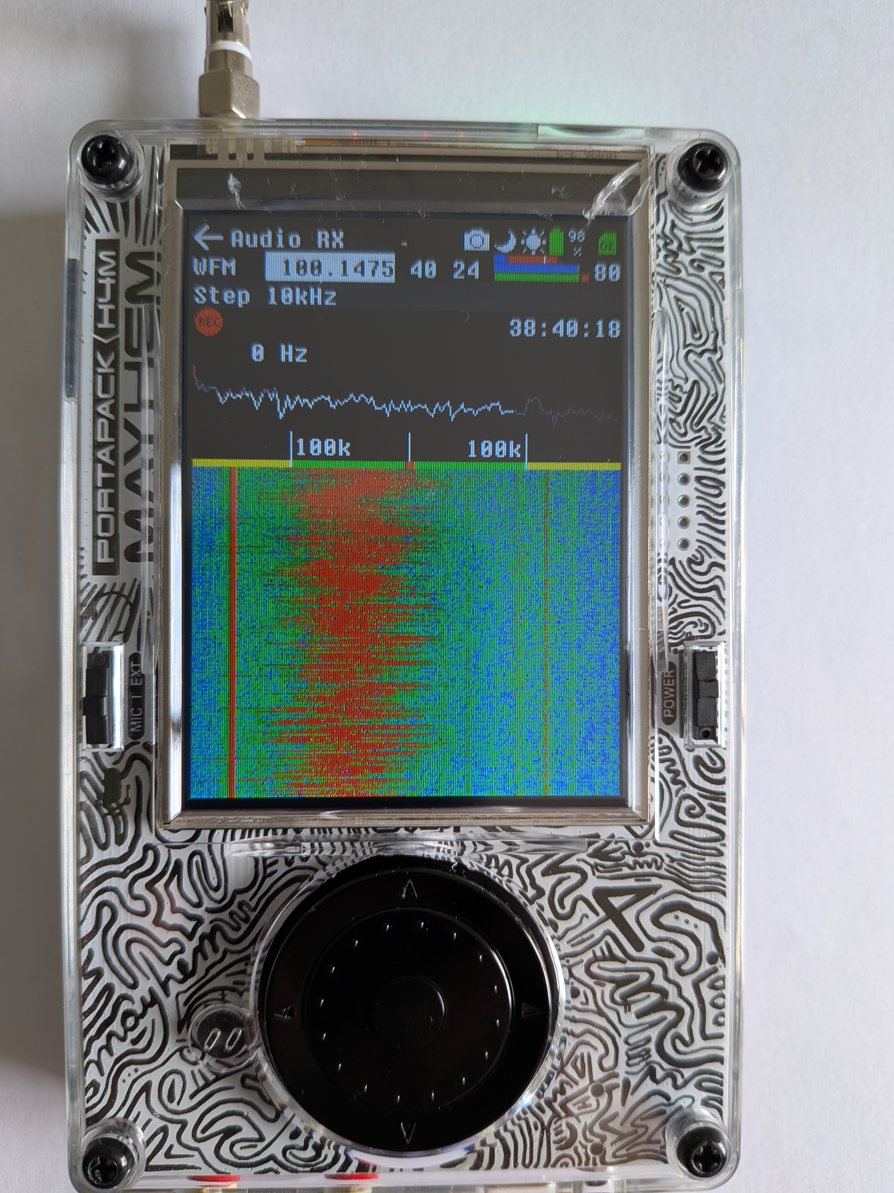WFM receiver with FM signal